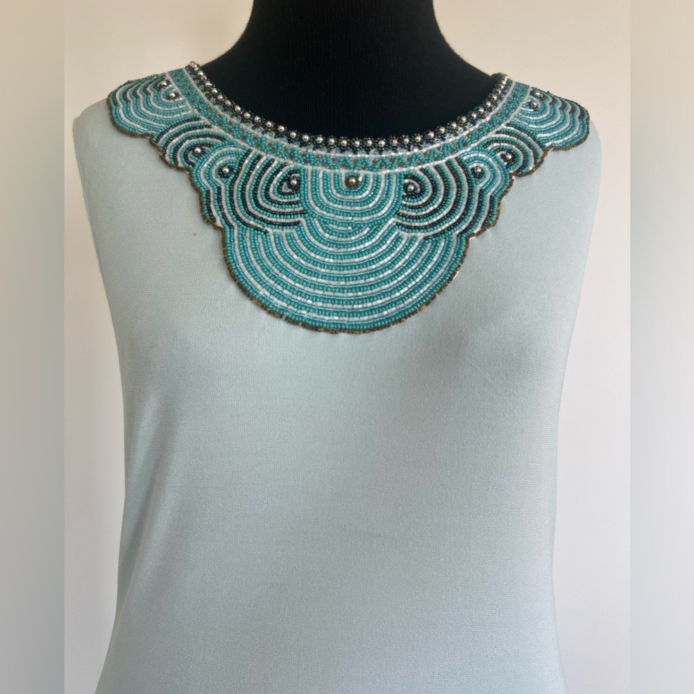 MOSCHINO beaded neckline mini dress size 6